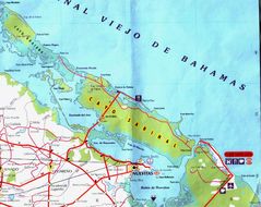 Map of Cayo Sabinal Y Nuevitas