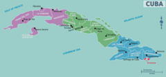 Map of Cuba
