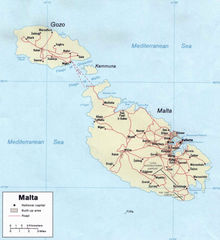 Map of Malta Highways