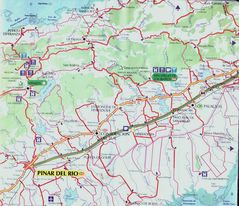 Map of Pinar Del Rio