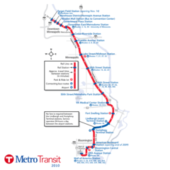 Minneapolis Light Rail Map