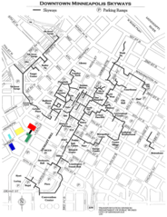Minneapolis Skyway Map