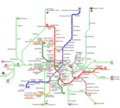 Munich Metro Map