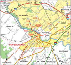 New Brunswick Road Map