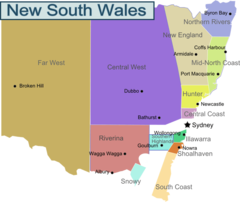 New South Wales Region Map
