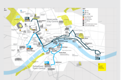 Newcastle Tourist Transport Map