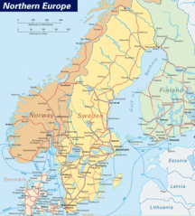 Northern Europe Map