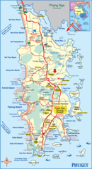 Phuket Island Map