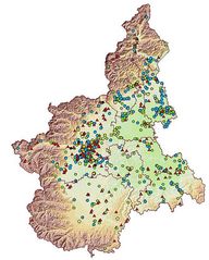 Piedmont Pysical Map
