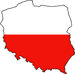 Poland Flag Map