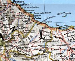 Political Map Molise