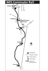 Portland Commuter Rail Map