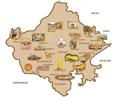 Rajasthan Tourism Map