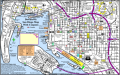 San Diego Downtown Transport Map