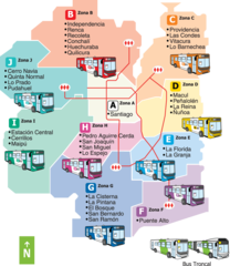 Santiago Bus Route Map