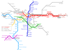 Sao Paulo Metro Map