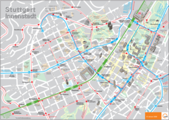 Stuttgart Downtown Map