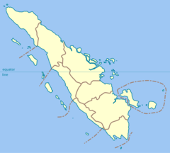 Sumatra Blank Map