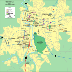 Tegucigalpa Map