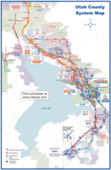 Utah County Transport Map