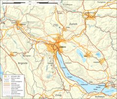 Zurich Area Transportation Map Fr