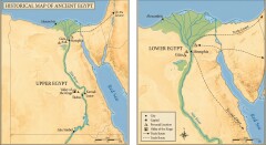 Ancient Egypt Kingdoms Map: Nile Valley, Cities, Pyramids & Trade Routes