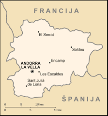Andora Zemljevid