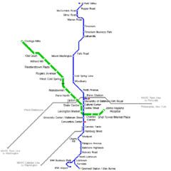 Baltimore Metro Map