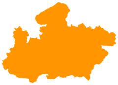 Blank Map of Madhya Pradesh