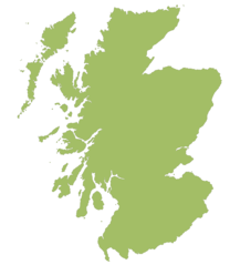 Blank Map of Scotland