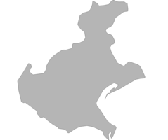 Blank Map of Veneto