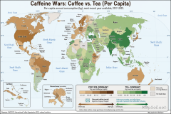 Caffeine Wars: Coffee vs. Tea Consumption by Country (Per Capita)