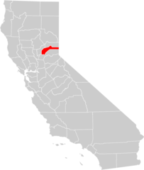 California County Map (nevada County Highlighted)