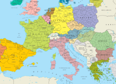 Central Europe Political Map