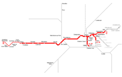 Charleroi Metro Map