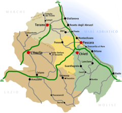 City Map of Abruzzo