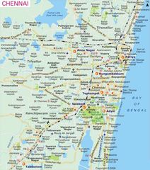 City Map of Chennai
