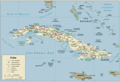 Cuba Political Map 1