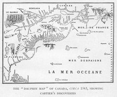 Dauphin Map of Canada  Circa 1543  Project Gutenberg Etext 20110