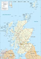 Detailed Map of Scotland