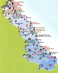 District Map of Marche