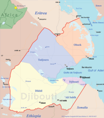 Djibouti Political Map