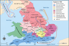 England in 1066 Political Map: Earldoms, Harold Godwinson & Campaigns