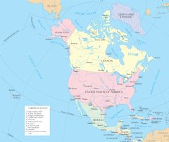 General Reference Map North America
