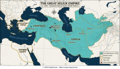 Great Seljuk Empire Map 1092: Zenith Under Malik Shah I