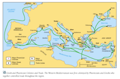 Greek Trade Roads Map