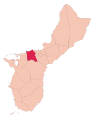 Guam Map Asan Maina