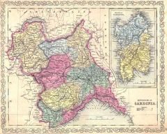 Historical Map of Sardinia