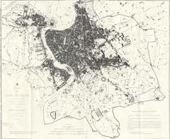 Historical Plan Map Rome
