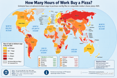 Hours of Work for a Pizza: Global Minimum Wage vs Big Mac (2024)